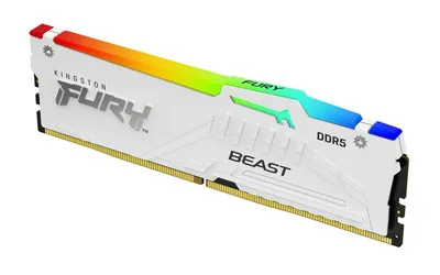 Kingston FURY Beast 32GB DDR5-6000 CL36 White RGB EXPO