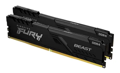 Kingston FURY Beast DDR4 3200MT/s 8GB Kit de 2 CL16 Black