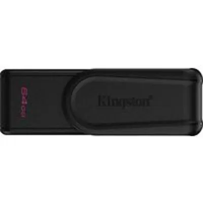 Kingston Technology DataTraveler 64GB Portable USB 3.2 Gen 1 Exodia S (Black/Black)
