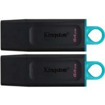 Kingston Technology DataTraveler Unidad Flash USB 3.2 Exodia - Negro + turquesa - 2 unidades