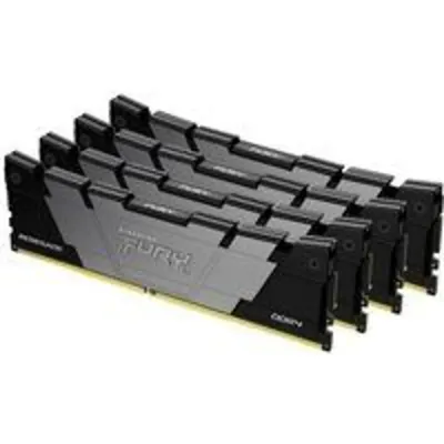 Kingston Technology FURY 64GB 3600MT/s DDR4 CL16 DIMM (Kit de 4) 1Gx8 Renegade Black