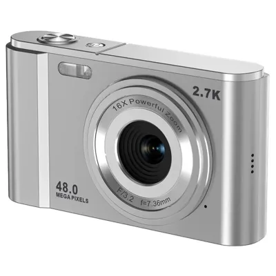 Kinsi DC302 Cámara Digital 48MP HD 2.8" Plata
