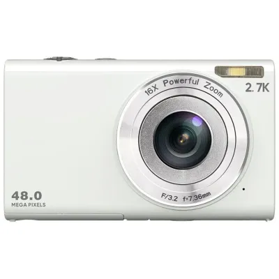 Kinsi DC402 Cámara Digital 8MP 2.88" para Principiantes Estudiantes Niños Blanco