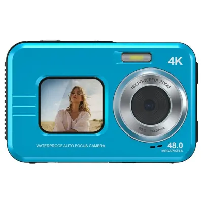 Kinsi WDC901 Cámara Digital Deportiva 2.8" 48MP Azul