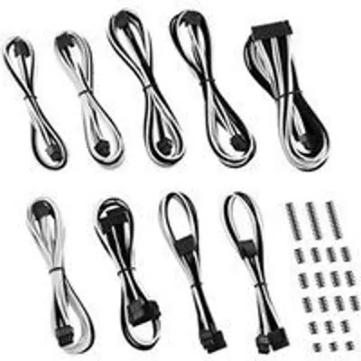 Kit de Cables CableMod Classic ModMesh C-Series Corsair RMi RMx Negro/Blanco 18AWG UL