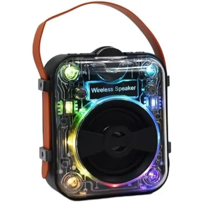 Klack Mecha RGB Altavoz Bluetooth Portátil Transparente