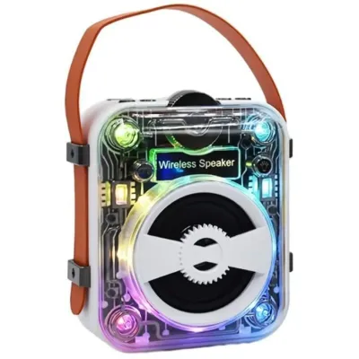 Klack Mecha RGB Bluetooth Portátil Transparente Blanco