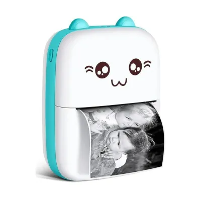 Klack Mini Impresora Térmica Portátil Bluetooth Azul