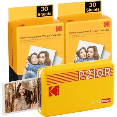 Kodak Mini 2 Retro P210R Bluetooth Amarilla 60 Fotos