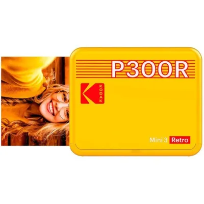 Kodak Mini 3 Retro P300R Impresora Foto Bluetooth Amarilla