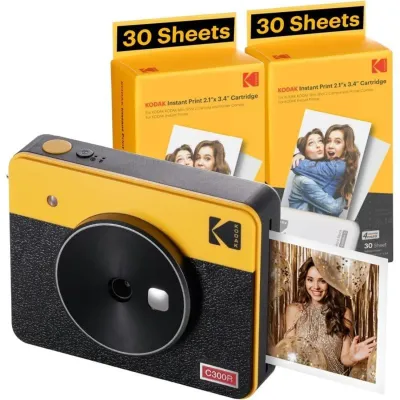 Kodak Mini Shot Retro 3 Cámara+Impresora Sublimación 60 Fotos
