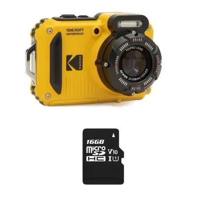 Kodak PIXPRO WPZ2 Sumergible 15m 16MP WiFi Amarilla+SD16GB