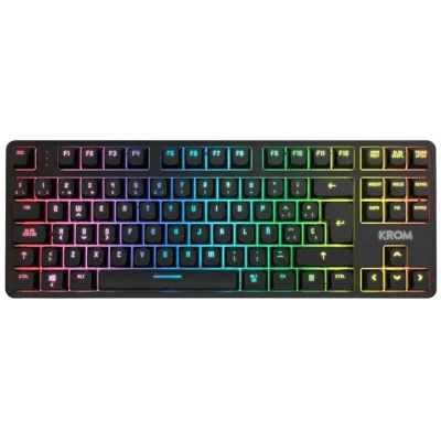 Krom Kernel PRO TKL RGB Teclado Mecánico Inalámbrico Bluetooth Switch Outemu Red Negro