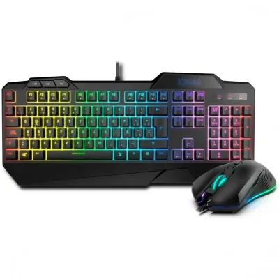 Krom Krusher Teclado Gaming Híbrido RGB y Ratón
