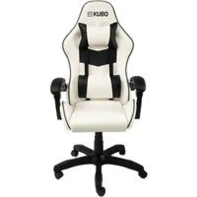 Kubo Silla Gaming Ergonómica con Reposacabezas Blanca/negra