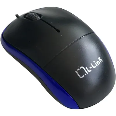 L-Link LL-2080-A Ratón USB Negro Azul