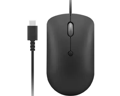 Lenovo GY51D20875 ratón oficina ambidextro USB Tipo C 2400 DPI