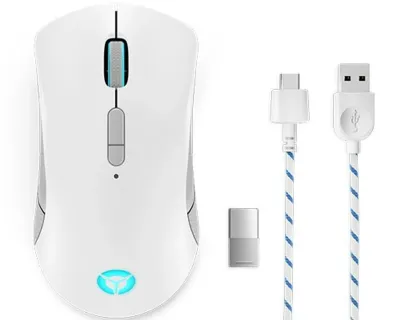 Lenovo Legion M600 Wireless Gaming ratón Juego Ambidextro RF Wireless + Bluetooth + USB Type-A Óptico 16000 DPI