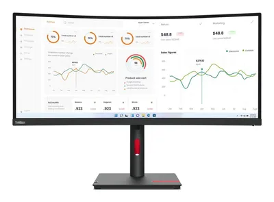 Lenovo ThinkVision T34w-30 Pantalla LED 34 pulgadas Quad HD Negro