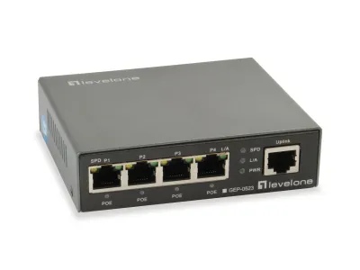 LevelOne GEP-0523 Switch Gigabit Ethernet PoE Negro