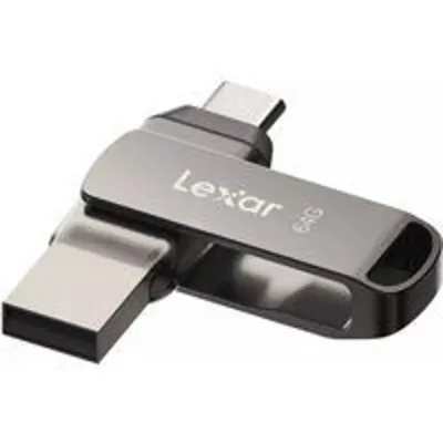 Lexar JumpDrive D400 Memoria USB 64GB USB Tipo C/USB 3.2 Gris