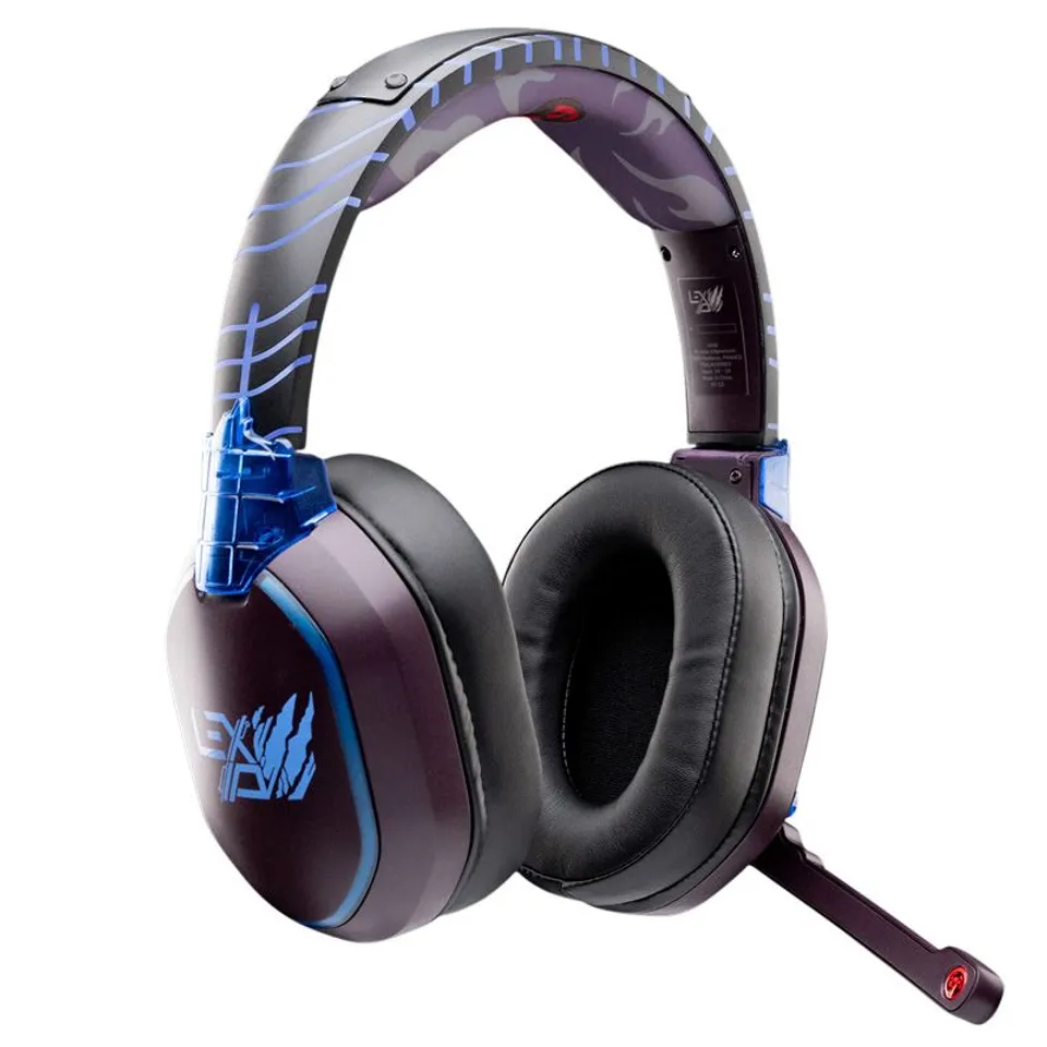 Lexip TSXLXHS0003 auricular y casco Auriculares Inalámbrico y alámbrico Diadema Juego Bluetooth Negro, Azul