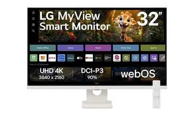 LG 32SR73U-W pantalla para PC 80 cm (31.5") 3840 x 2160 Pixeles 4K Ultra HD LCD Blanco