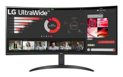 LG 34WR50QK-B 34" WQHD Monitor Negro