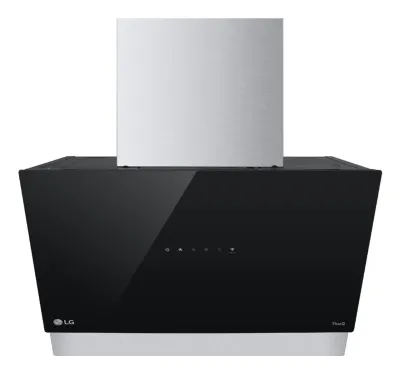 LG HCEZ2428B campana De pared Negro, Acero inoxidable C 630 m³/h