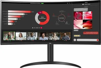 LG UW 34WR55QC-B.AEU pantalla para PC 86,4 cm (34") 3440 x 1440 Pixeles Wide Quad HD LED Negro