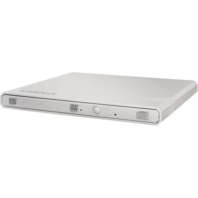 Liteon eBAU108 Grabadora DVD Externa Slim USB Blanca