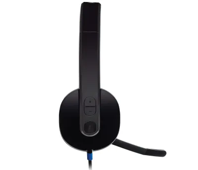 Logitech 981-000480 USB-A Wired Office Headset, Black