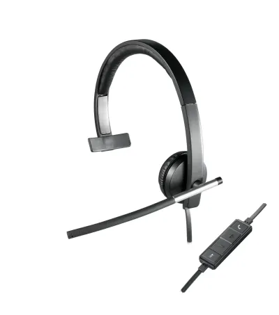 Logitech 981-000514 Auriculares Diadema Oficina Llamadas USB Tipo A Negro Plata