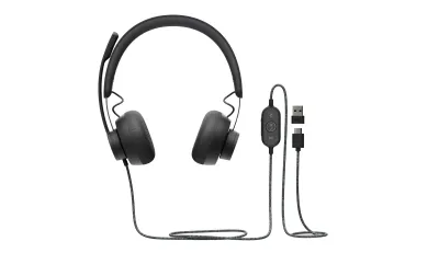 Logitech 981-000870 Auriculares USB-C Grafito