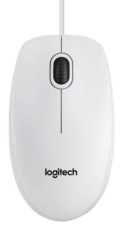 Logitech B100 Optical USB Ambidextrous Mouse 800 DPI
