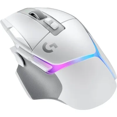 Logitech G G502 X Plus Lightspeed Ratón inalámbrico RGB 25600 DPI Blanco