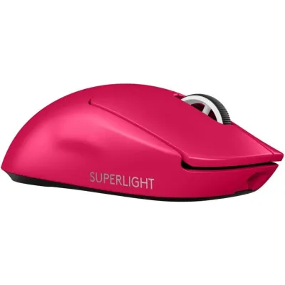 Logitech G PRO X Superlight 2 Lightspeed Ratón Gaming Rosa 44000 DPI