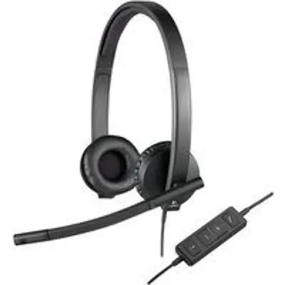Logitech H570E Auriculares con Micrófono Negros