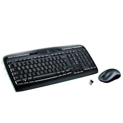Logitech MK330 Combo Teclado Ratón Inalámbrico Oficina USB Español Negro Gris