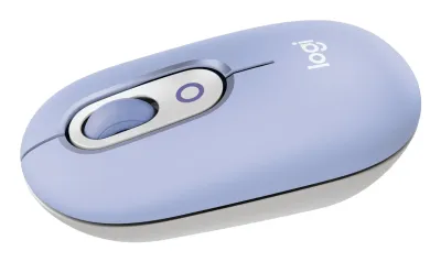 Logitech POP Mouse Ratón Inalámbrico Bluetooth Compacto Programable Lila