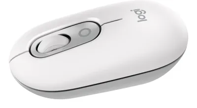 Logitech POP Mouse Ratón Inalámbrico Bluetooth Compacto Programable Blanco