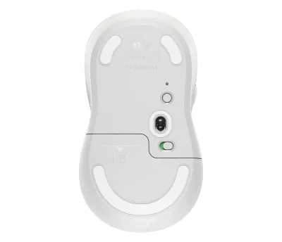 Logitech Signature M650 L for Business, Ratón inalámbrico, para manos grandes, Logi Bolt, Bluetooth, SmartWheel, Blanco