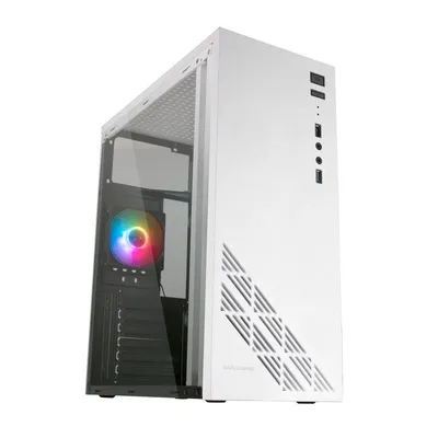 Mars Gaming MC100W Caja ATX FRGB 90mm Blanco