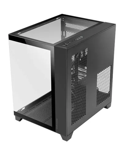 Mars Gaming MC-3CM MicroATX Triple Cristal Templado Negro