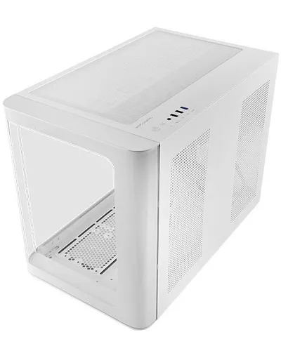 Mars Gaming MC-FUSIONM Micro-ATX Cristal Templado Blanco