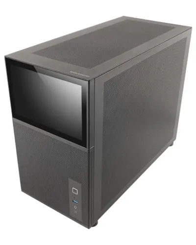 Mars Gaming MC-LCD Negra Mini Torre Micro-ATX con LCD IPS 8"