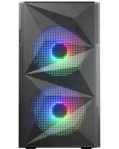 Mars Gaming MC-ME MicroATX Cristal+Mesh 2x FRGB – Negro