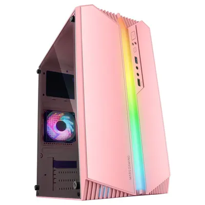 Mars Gaming MC-S1 Micro-ATX ARGB Rosa con Ventana Lateral