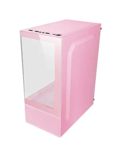 Mars Gaming MC-SE Rosa Micro-ATX AirTech Mesh Caja Cristal