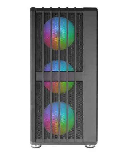 Mars Gaming MC-VAULT ATX ARGB 4x120mm Mesh Cristal Negro